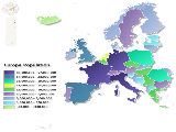Europe population map